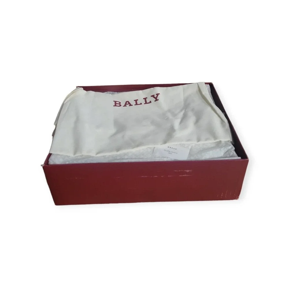 Bally Womens Doris Boots Tan Leather Stamp Logo Mid Calf Block Pull On 8.5 M New - Picture 7 of 7
